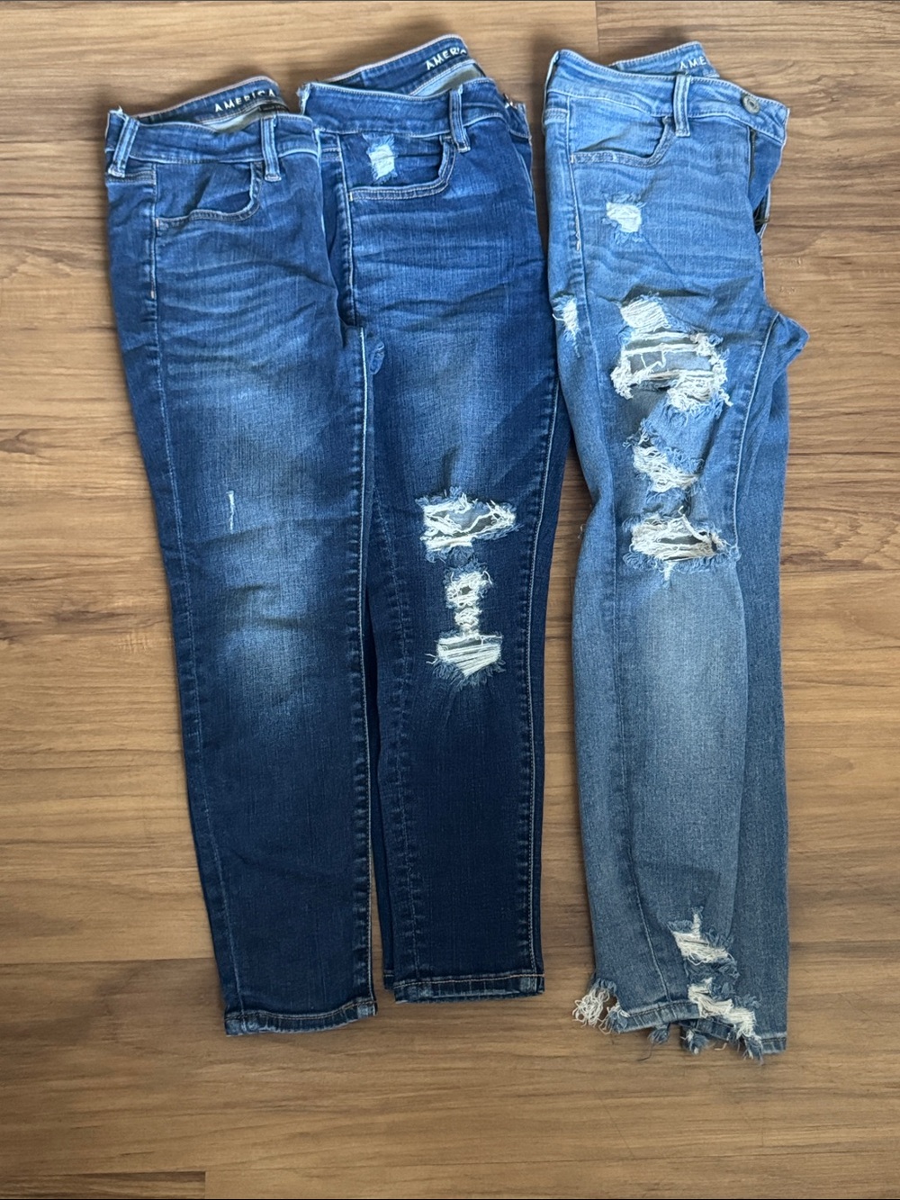 Women’s American Eagle Outfitters Dark Blue Denim Jeans Set